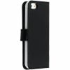Echtleder Klapphülle Schwarz für iPhone 5 / 5s / SE