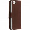 Echtleder Klapphülle Braun für iPhone 5 / 5s / SE
