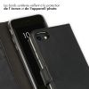 Echtleder Klapphülle Schwarz für iPhone SE (2022 / 2020) / 8 / 7 / 6(s)
