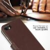 Echtleder Klapphülle Braun für iPhone SE (2022 / 2020) / 8 / 7 / 6(s)
