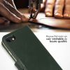 Echtleder Klapphülle Grün für iPhone SE (2022 / 2020) / 8 / 7 / 6(s)
