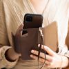 Uitneembare Vegan Lederen Bookcase iPhone SE (2020) / 8/7/6s - Bruin / Brown