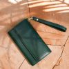 Uitneembare Lederen Clutch iPhone SE (2020) / 8 / 7 / 6(s) - Groen / Green