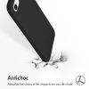 Liquid Silikoncase Schwarz für das iPhone SE (2022 / 2020) / 8 / 7