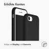 Liquid Silikoncase Schwarz für das iPhone SE (2022 / 2020) / 8 / 7
