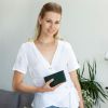 Echtleder Klapphülle für das Samsung Galaxy A12 - Grün
