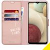 Wallet TPU Klapphülle für das Samsung Galaxy A12 - Roségold