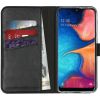 Echtleder Klapphülle Schwarz für das Samsung Galaxy A20e