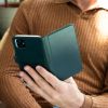 Echtleder Klapphülle Grün für das Samsung Galaxy A40