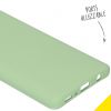 Liquid Silicone Backcover Samsung Galaxy A41 - Groen - Groen / Green