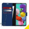 Wallet TPU Klapphülle Dunkelblau für das Samsung Galaxy A51