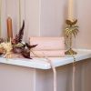 Eny Uitneembare Vegan Lederen Clutch Galaxy A51 - Roze - Roze / Pink