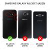 Wallet TPU Klapphülle für das Samsung Galaxy A5 (2017) - Schwarz