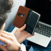 Echtleder Klapphülle für das Samsung Galaxy A52(s) (5G/4G) - Hellbraun