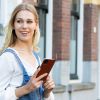 Echtleder Klapphülle für das Samsung Galaxy A52(s) (5G/4G) - Hellbraun