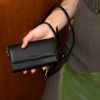Eny Uitneembare Vegan Lederen Clutch Galaxy A71 - Zwart - Zwart / Black