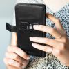 Echtleder Klapphülle für das Samsung Galaxy A8 (2018) - Schwarz