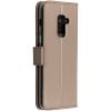 Goldfarbenes Wallet TPU Klapphülle für das Samsung Galaxy A8 (2018)