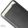 Leder Kartenhalter / Wallet mit MagSafe - Schwarz