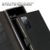 Echtleder Klapphülle für das Samsung Galaxy S20 FE - Schwarz
