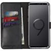 Echtleder Klapphülle Schwarz für Samsung Galaxy S9
