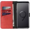 Echtleder Klapphülle Rot für Samsung Galaxy S9