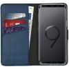 Echtleder Klapphülle Blau für das Samsung Galaxy S9