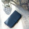 Echtleder Klapphülle Blau für das Samsung Galaxy S9