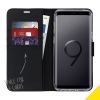 Schwarzes Wallet TPU Klapphülle für das Samsung Galaxy S9