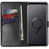 Echtleder Klapphülle Schwarz für Samsung Galaxy S9 Plus