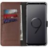 Echtleder Klapphülle Braun für Samsung Galaxy S9 Plus