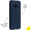 Liquid Silicone Backcover Samsung Galaxy S10e - Blauw - Blauw / Blue