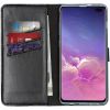 Echtleder Klapphülle für das Samsung Galaxy S10 Plus - Schwarz
