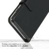 Samsung Galaxy S21 FE Hülle Echtleder Klapphülle  - Schwarz