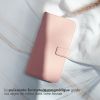 Samsung Galaxy S21 FE Hülle Echtleder Klapphülle  - Rosa