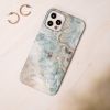 Selencia Maya Fashion Backcover Samsung Galaxy S21 FE - Marble Blue