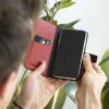 Echtleder Klapphülle für das Samsung Galaxy S21 - Rot