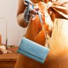Selencia Uitneembare Vegan Lederen Clutch Galaxy S21 - Blauw / Blau / Blue