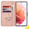 Wallet TPU Klapphülle für das Samsung Galaxy S21 - Roségold