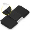 Accezz Real Leather Belt Case - Maat L - Zwart / Schwarz / Black
