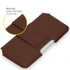 Accezz Real Leather Belt Case - Maat L - Bruin / Braun  / Brown