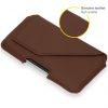 Accezz Real Leather Belt Case - Maat L - Bruin / Braun  / Brown