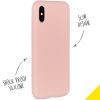 Liquid Silikoncase Rosa für das iPhone Xs / X