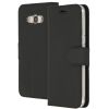 Schwarzes Wallet TPU Klapphülle für das Samsung Galaxy J5 (2016)