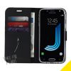 Schwarzes Wallet TPU Klapphülle für das Samsung Galaxy J5 (2017)