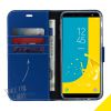 Wallet TPU Klapphülle Blau für das Samsung Galaxy J6