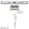 MFI-zertifiziertes Lightning- auf USB-Kabel - 1 m - Weiß