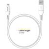 MFI-zertifiziertes Lightning- auf USB-Kabel - 2 m - Weiß