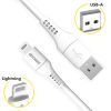 MFI-zertifiziertes Lightning- auf USB-Kabel - 2 m - Weiß