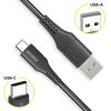 USB-C- auf USB-Kabel - 2 m - Schwarz
